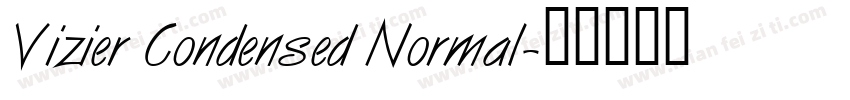 Vizier Condensed Normal字体转换